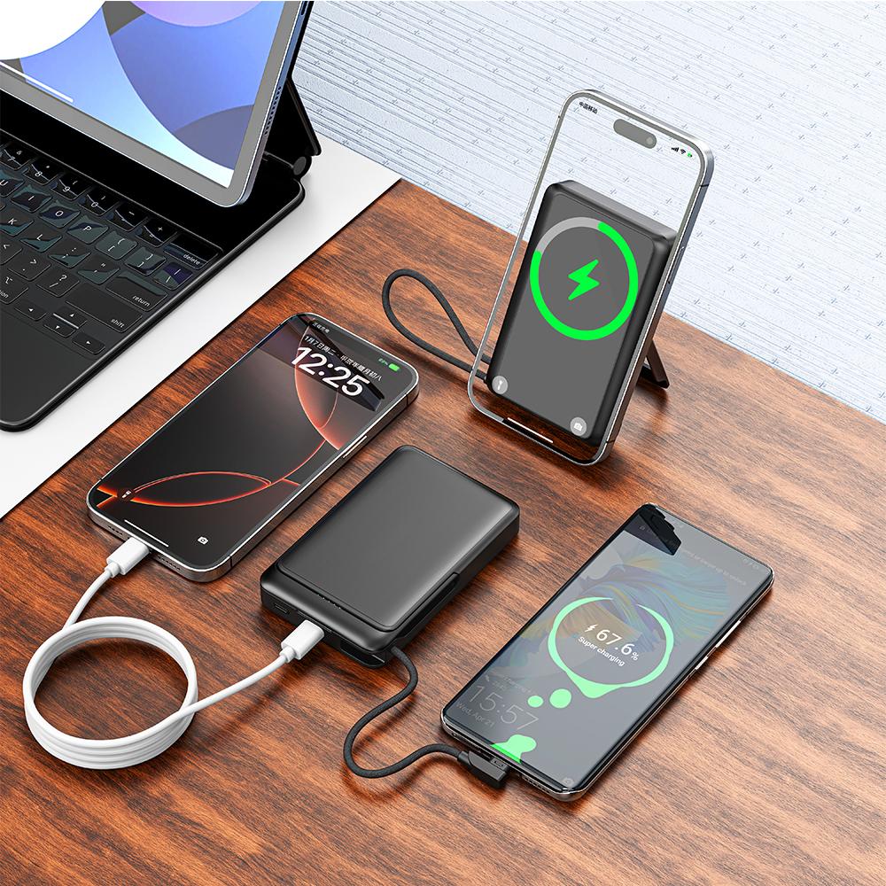 Powerbank 10000 mAh ( Işıklı Magsafe & 22.5w Hızlı Şarj  ) görseli 2